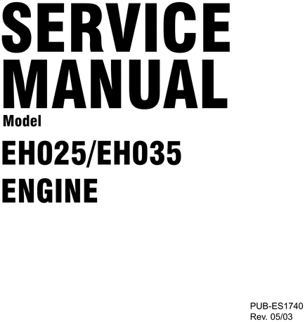Product picture robbin eho25 eho35 engine service repair manual